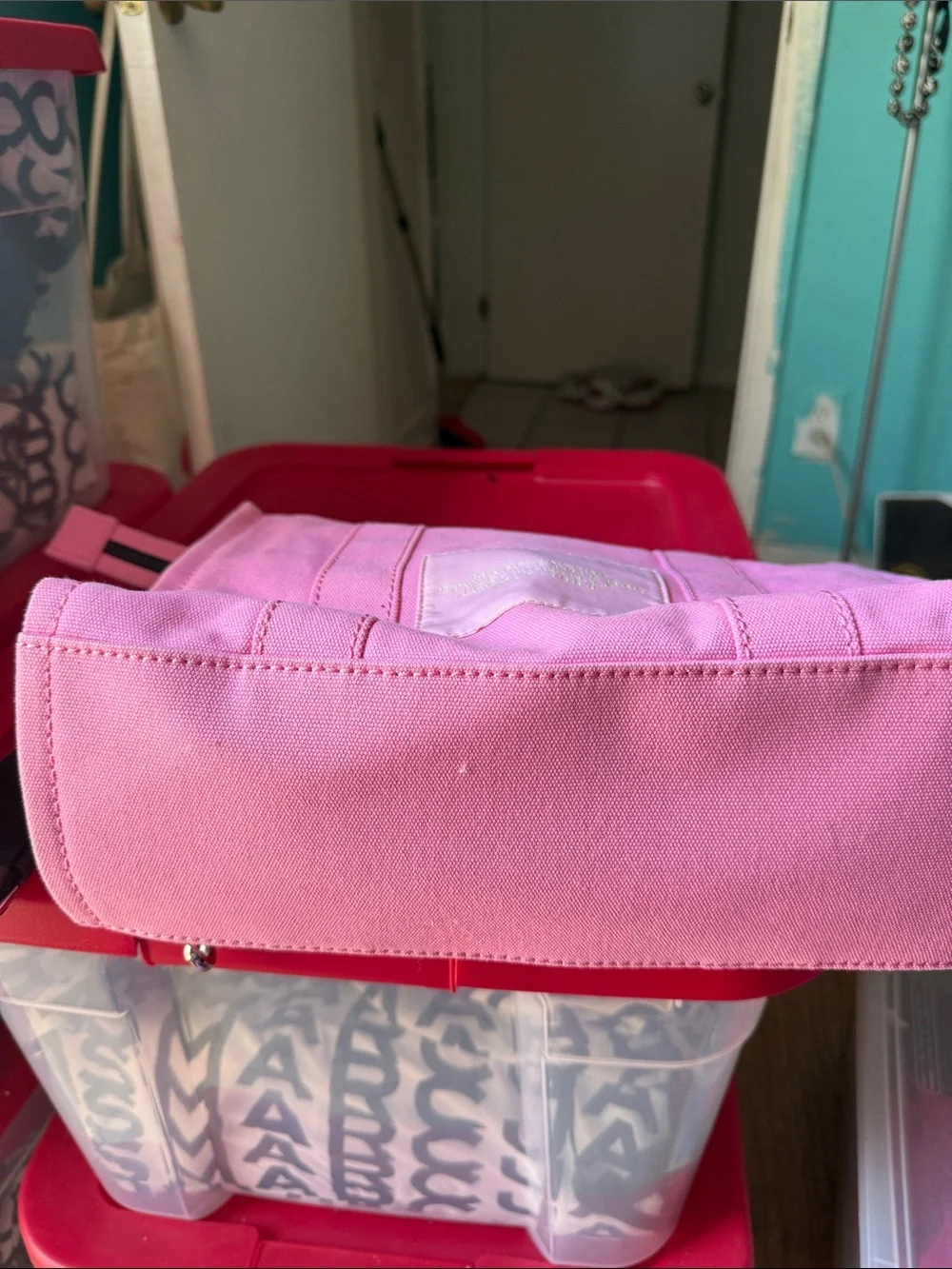 Marc Jacobs Pink Canvas Tote used